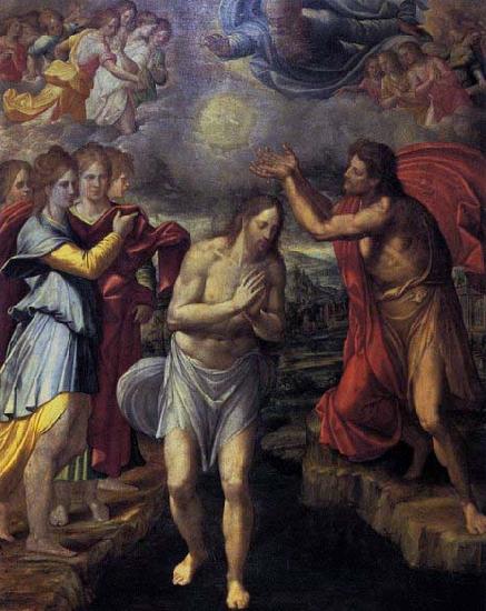Juan Fernandez de Navarrete Baptism of Christ oil painting image